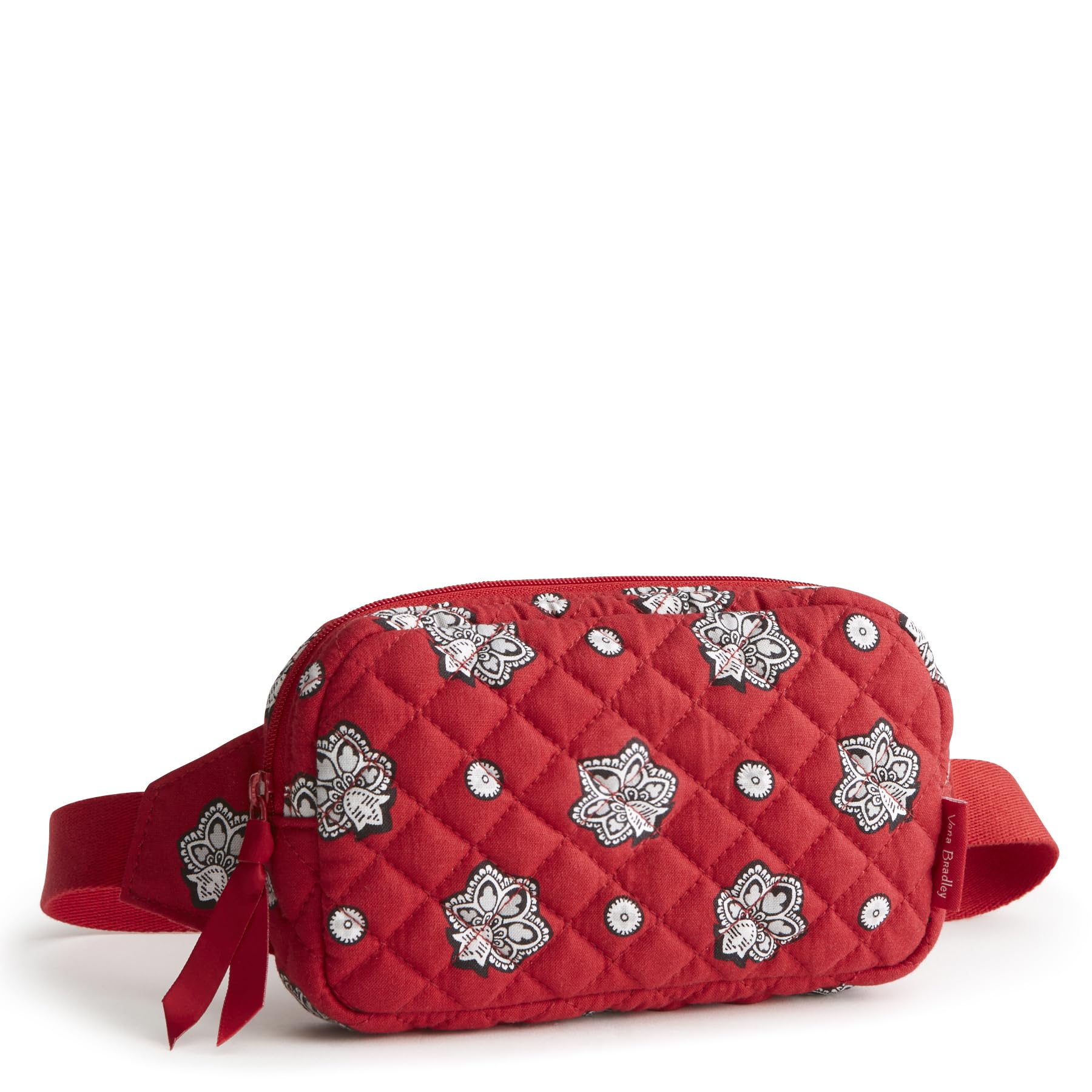Vera Bradley Premium Cotton Large Travel Duffel Bag, Royal Blue/Red Bandana