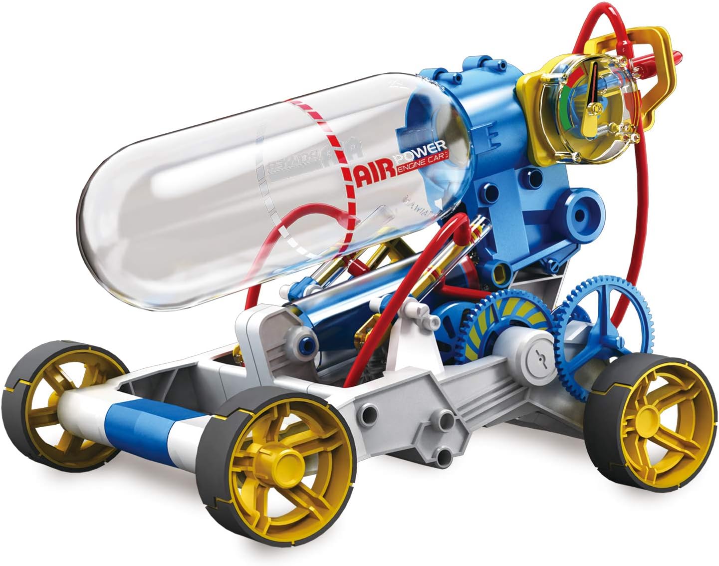 Elenco Teach Tech “Air Screamer”, Compressed Air Powered Racing Vehicle, STEM Building Sets for Kids 10+