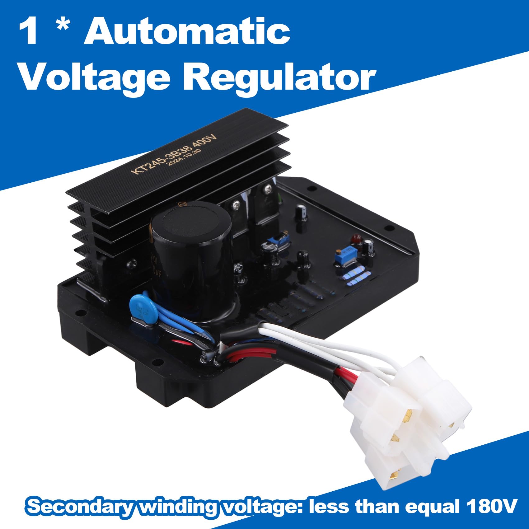 KT245-3B38 AVR automatyczny regulator napięcia, moduł sterujący, trójfazowy, bezszczotkowy stabilizator generatora, 8-15 kW