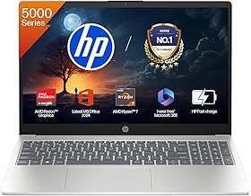 HP 15, AMD Ryzen 7 5825U, 16GB DDR4, 512GB SSD, 15.6-inch(39.6cm) Anti-Glare, FHD, Radeon Graphics, Backlit KB, 1080p HD cam (Win11, M365 Basic(1yr),Office Home24, Silver, 1.69kg) fc0476AU