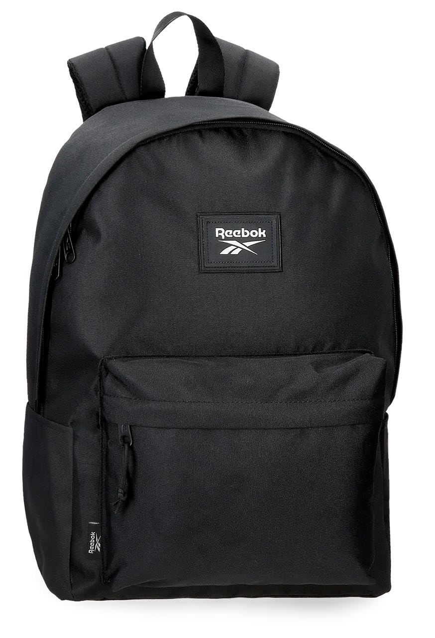 Reebok Brooklyn School Backpack, Black, 31.5 x 45 x 15 cm, 21.26 L, Polyester by Joumma Bags