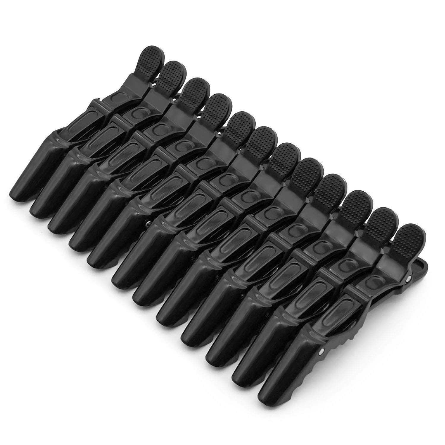 ROBIFEL Crocodile hair Clip For Women And Girl and Salon Use, For hair Stylish, Plastic Hair Sectioning Clips Durable Nonslip Grip and Wide Teeth (Pack Of 12)