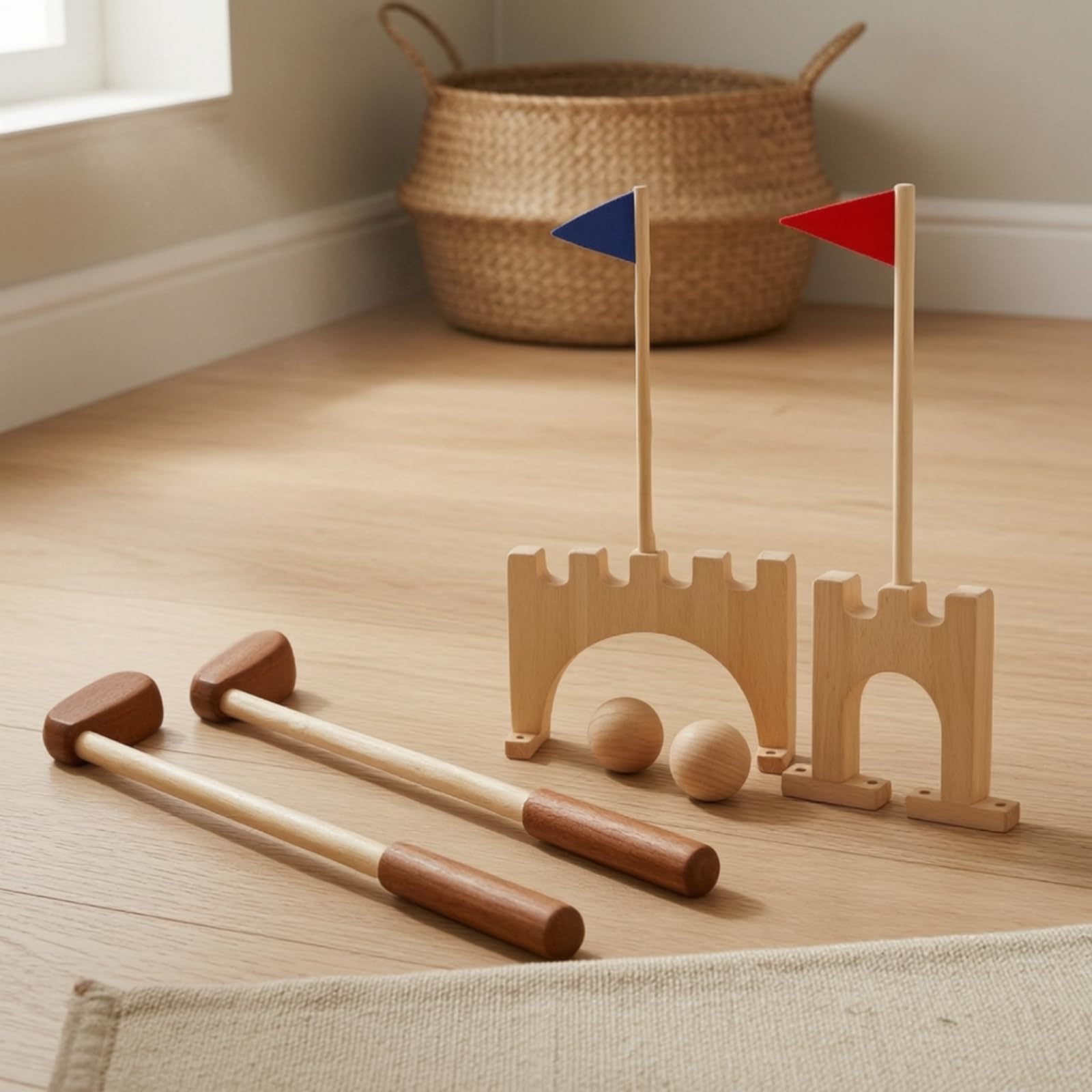 Juego Golf Infantil con Banras Didáctico Mini Golf Completo para Niñas, Preescolares