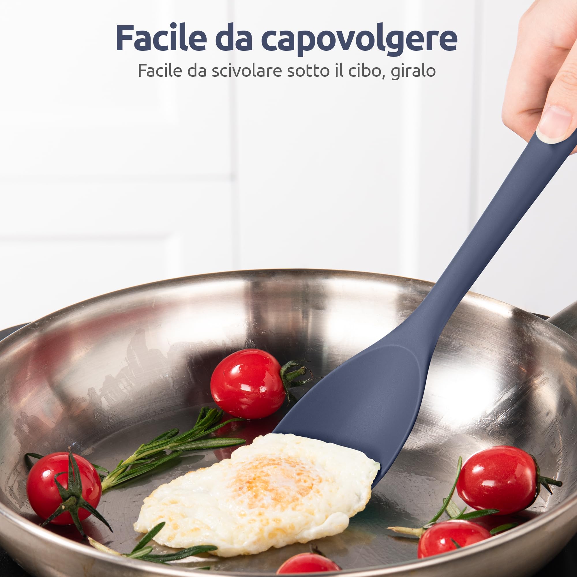 Set 2 Spatole Silitone Senza BPA - Resistente Al Calore, Ideali