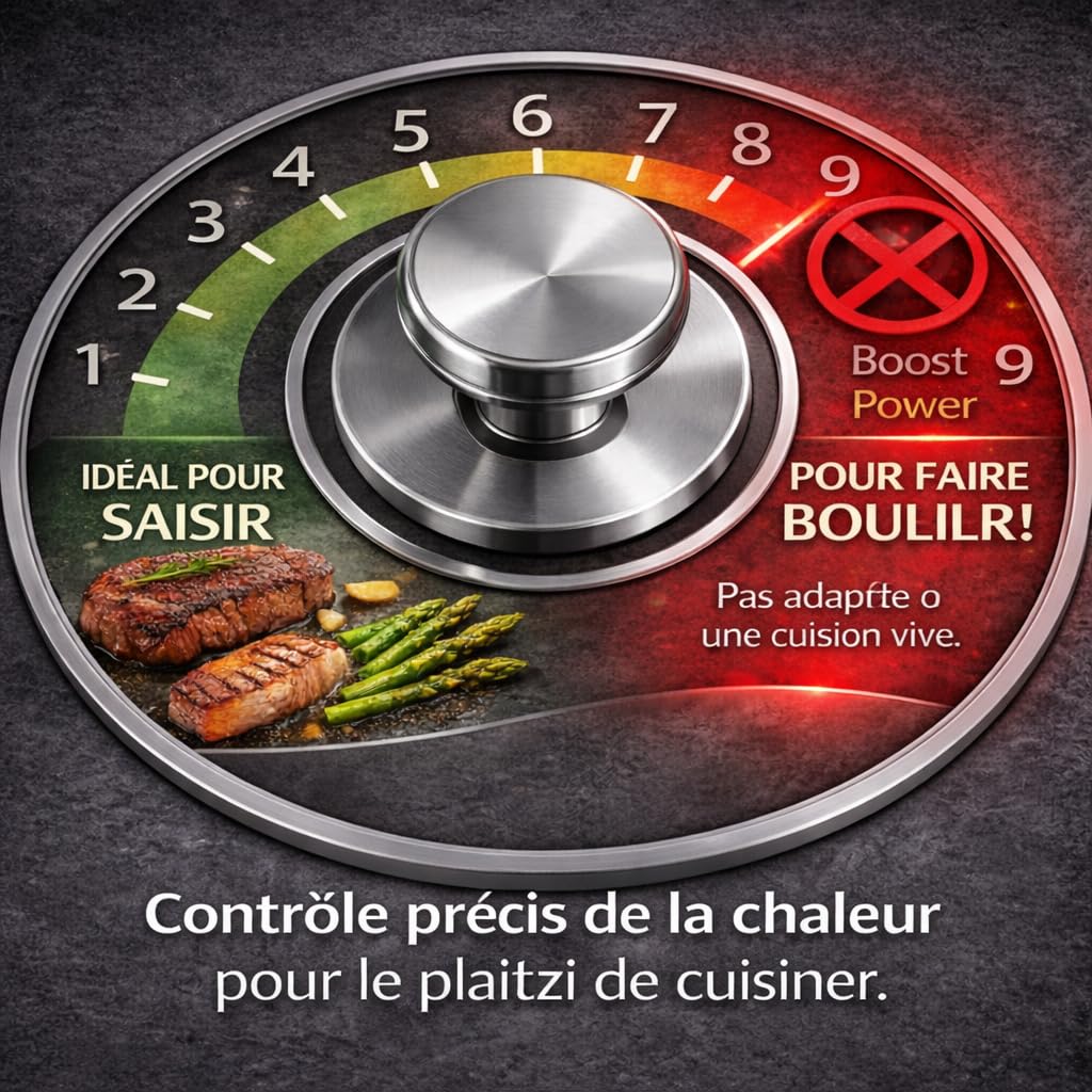 DZ'HUE Titanex - Poele Antiadherente Titane, Avec Spatule, Sans Revetement Chimique, Compatibles Induction, Gaz, Vitroceramique, Four (26cm,Without Lid)