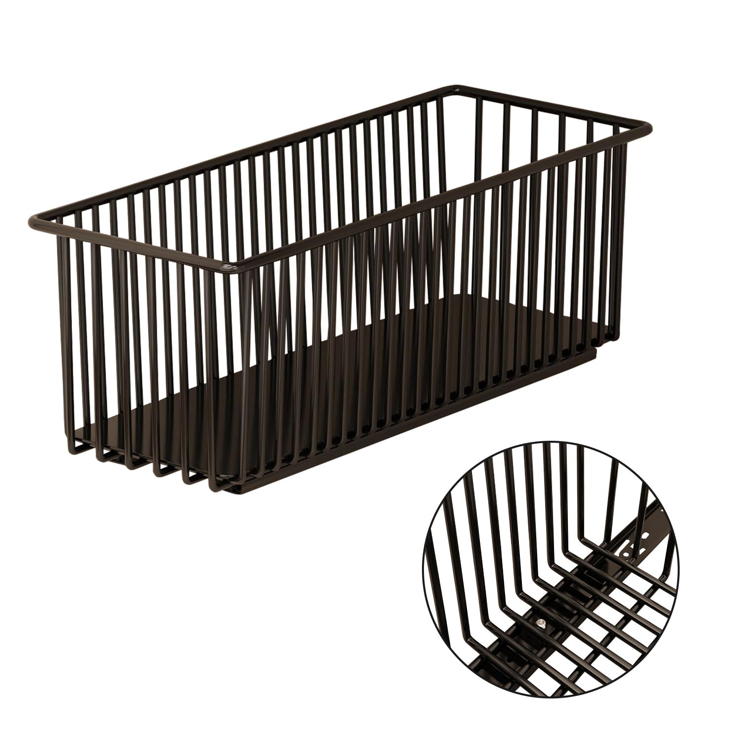 2 StüCk Teleskopschublade, KüChenschublade Regal Ausziehbare KüHlschrank Schublade KüChe Schrankauszug, Teleskop Schubladen SpüLschrank Organizer für SchräNke,15.2 B x 41.2 T x 16.2 H Cm (Schwarz)