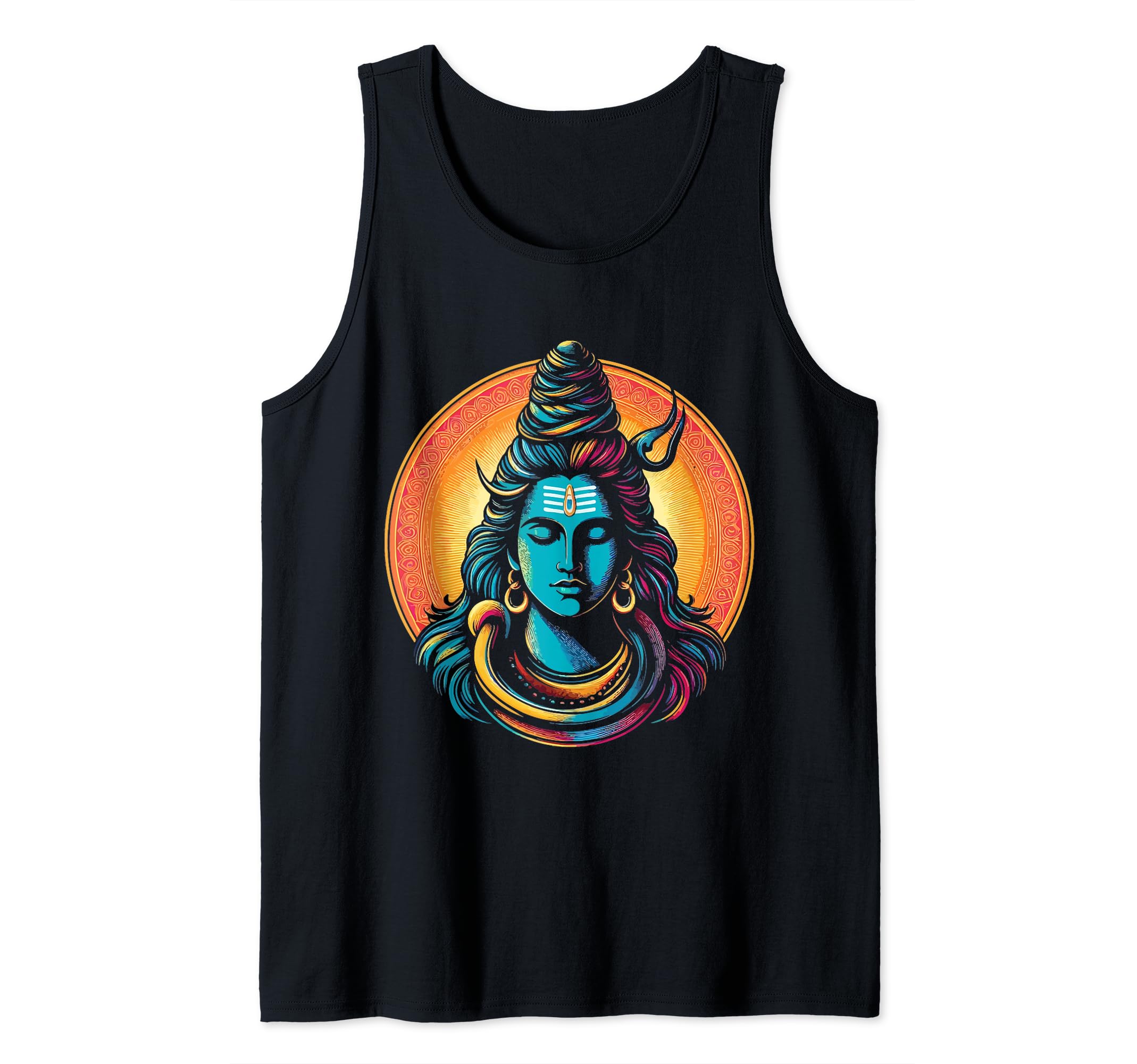 Lord Shiva Hindu God Mahadeva Trident Hinduism Devotee Tank Top