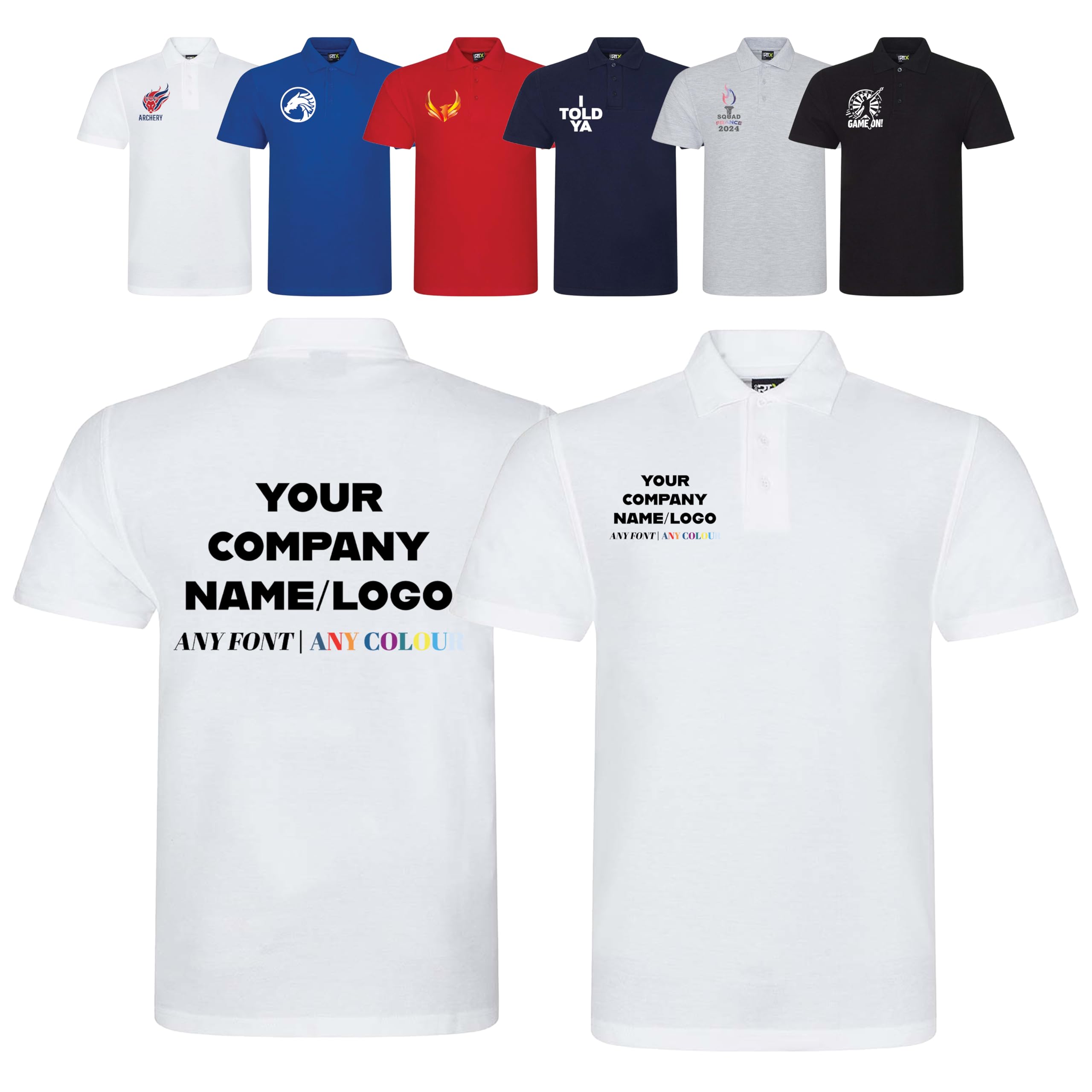 Varsany Personalised T Shirts Mens Womens Kids UK - Customised T Shirt with Any Text and Photo, Long-Lasting Printing - Design Your Own Custom T Shirt — view 35