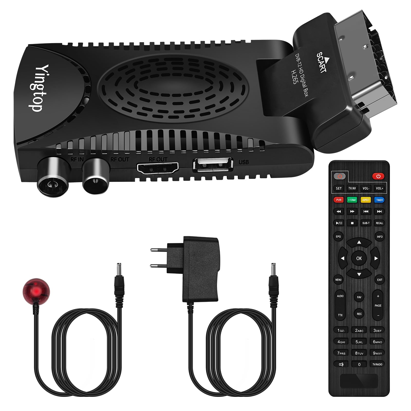 Decoder DVB-T2 EMOS - Ricevitore Digitale Terrestre HD Con USB, HDMI, SCART - Telecomando E Funzione Registrazione - Foto 6