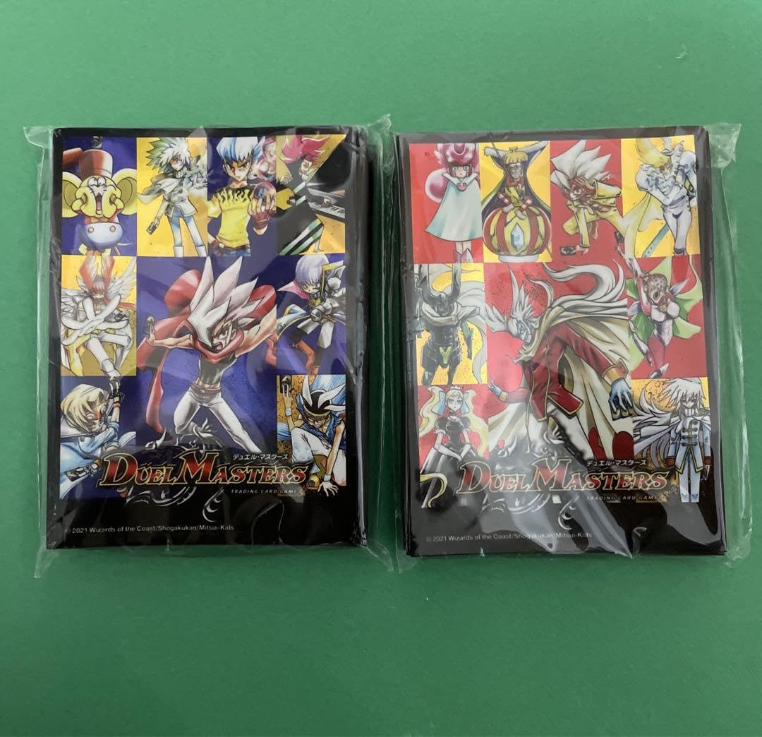 Amazon.co.jp: デュエマ スリーブ 主人公 敵キャラ 赤 青 : 文房具