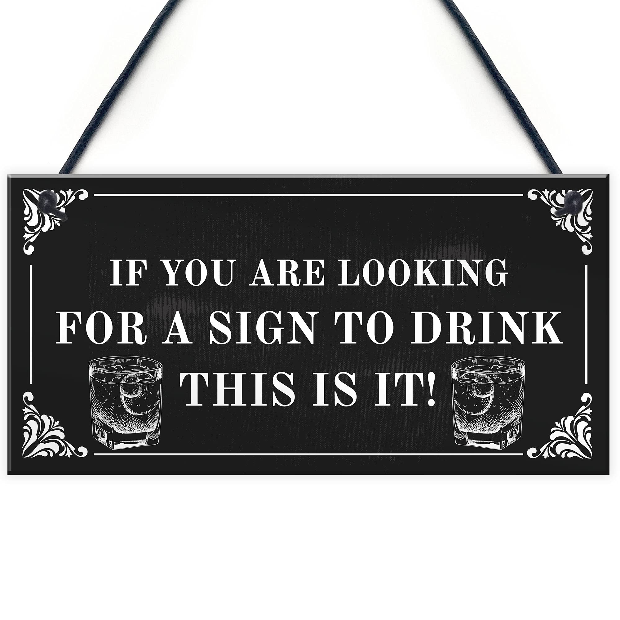 Funny Hanging Wall Sign For Home Bar Pub Man Cave Alcohol Gift Man Cave Sign