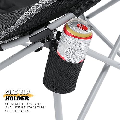 Miniatura 7 de MADOG - Sillas de campamento acolchadas redondas, ligeras, plegables, compactas, silla plegable para exteriores, con bolsa de transporte para picnic