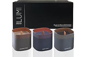 Serene Scents: Wood Candle Symphony in Three Harmonies