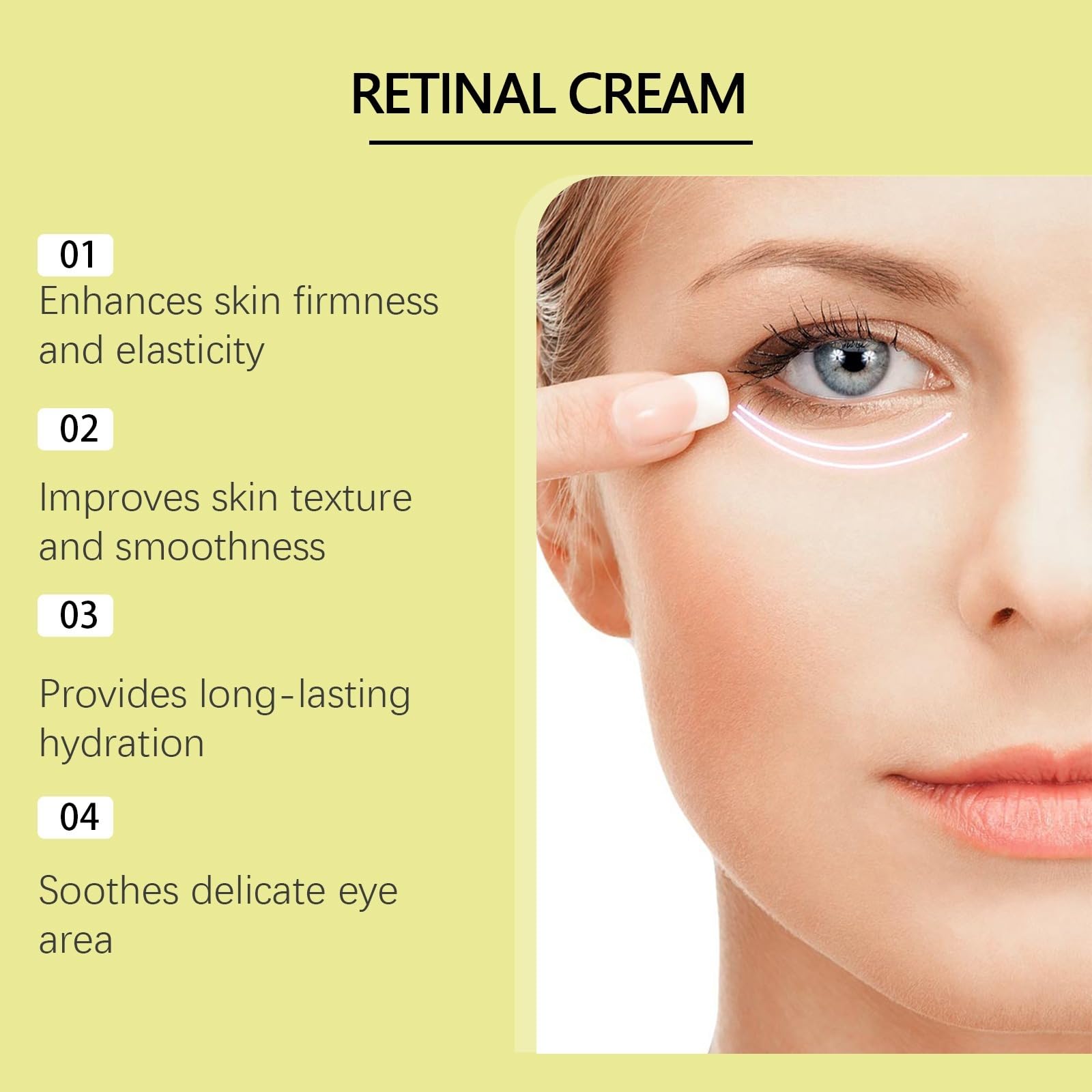 Retinal Tightening Booster Cream, Retinal Anti-Aging Face Cream for Firm | Reduce Fine Lines Wrinkles, Improve Skin Texture, Riduzione dei Pori e Anti-Aging & Rughe,Idratazione facciale Firming