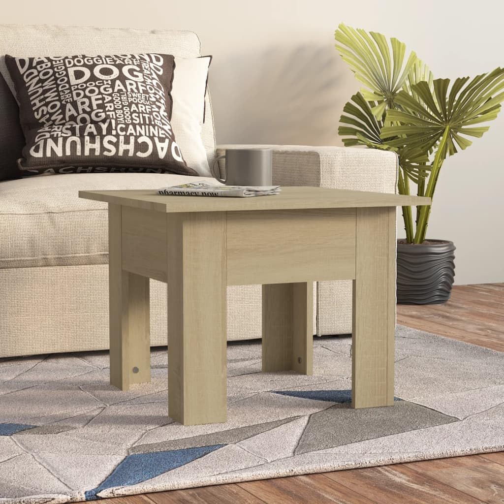 Couchtisch Sonoma-Eiche 55x55x42 cm Holzwerkstoff, Couchtisch, Wohnzimmertisch, Beistelltisch - für Wohnzimmer und Büro - Mittelpunkt für Ihr Zuhause