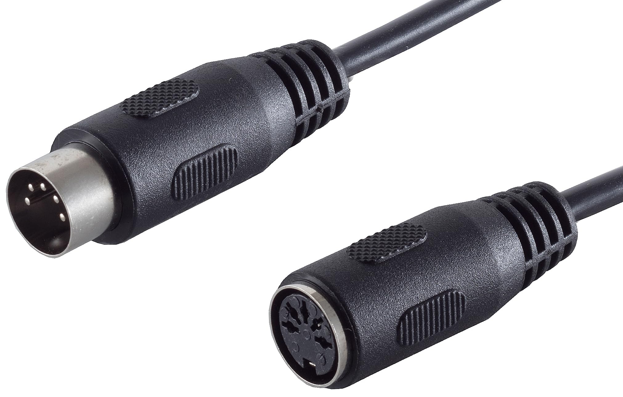1aTTack.de 1x 1.5m DIN extension 5-pin plug socket audio cable perfect for HiFi musical instruments studio equipment
