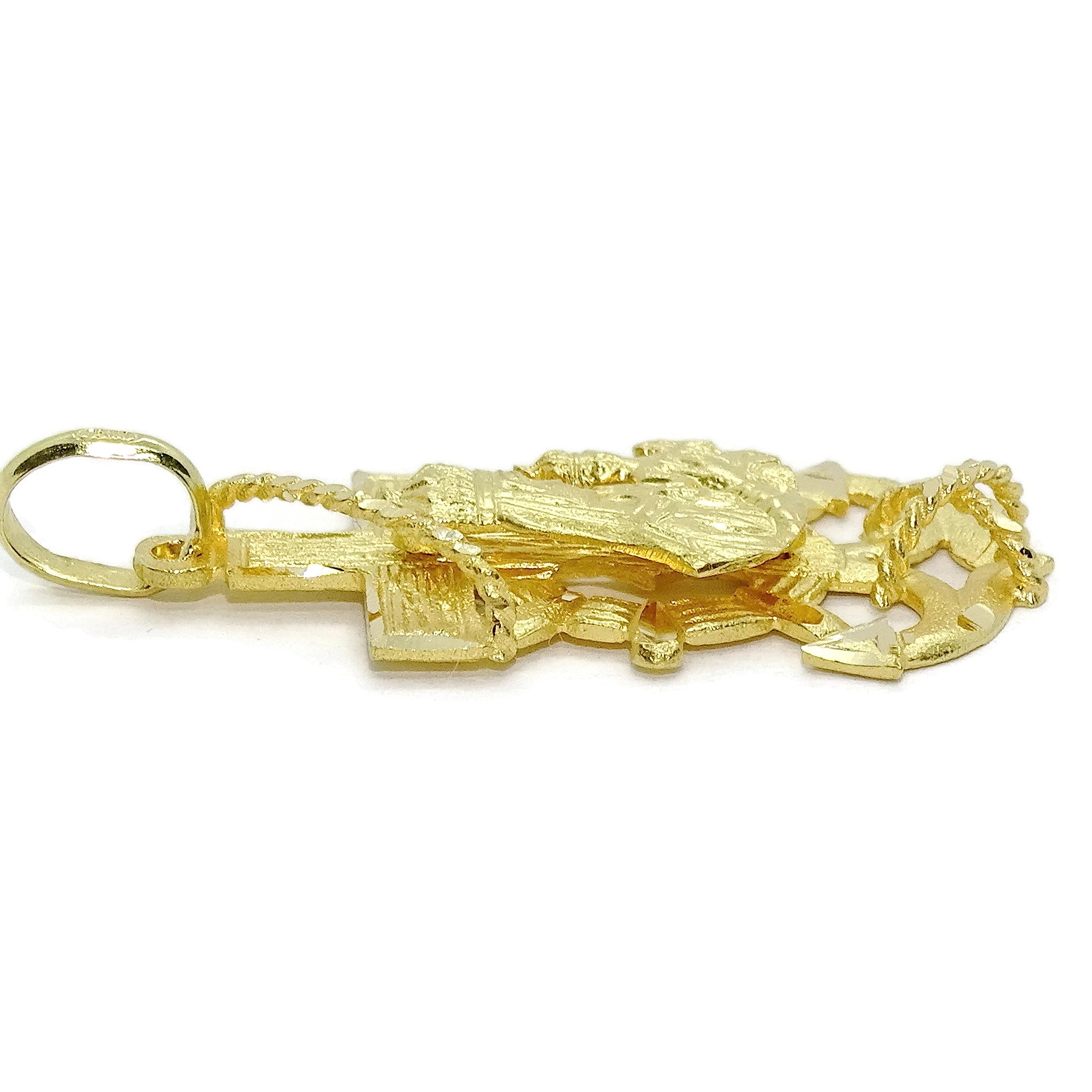 Never say Never - Bracciale da uomo in oro giallo da 18 carati, con