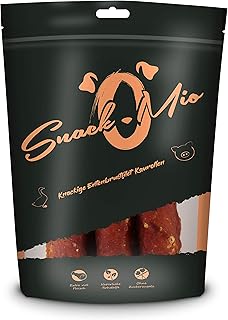 SnackOMio Premium Dog Snack, Crisp Duck Breast Fillet Chewing Roll, Grain-Free, Pack of 1 (1 x 150 g) product image