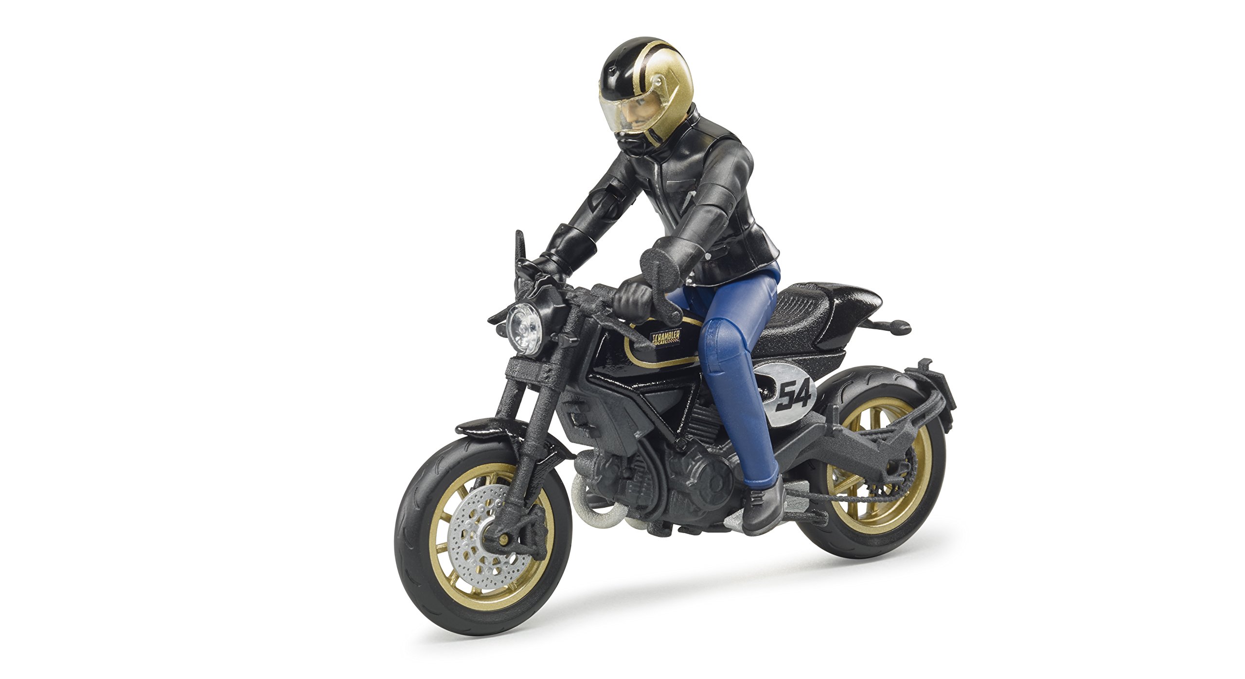 bruder63050 - Scrambler Ducati Cafe Racer mit Fahrer