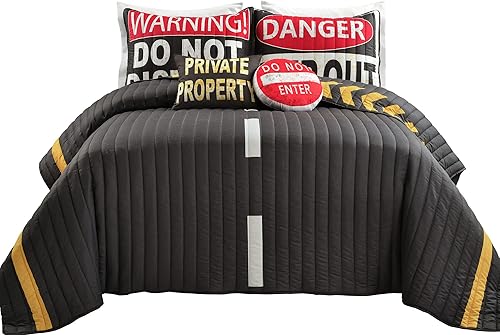 Miniatura 12 de Lush Decor Highway Reversible 5, FullQueen, Juego de edredón de piezas, matrimonial y colcha