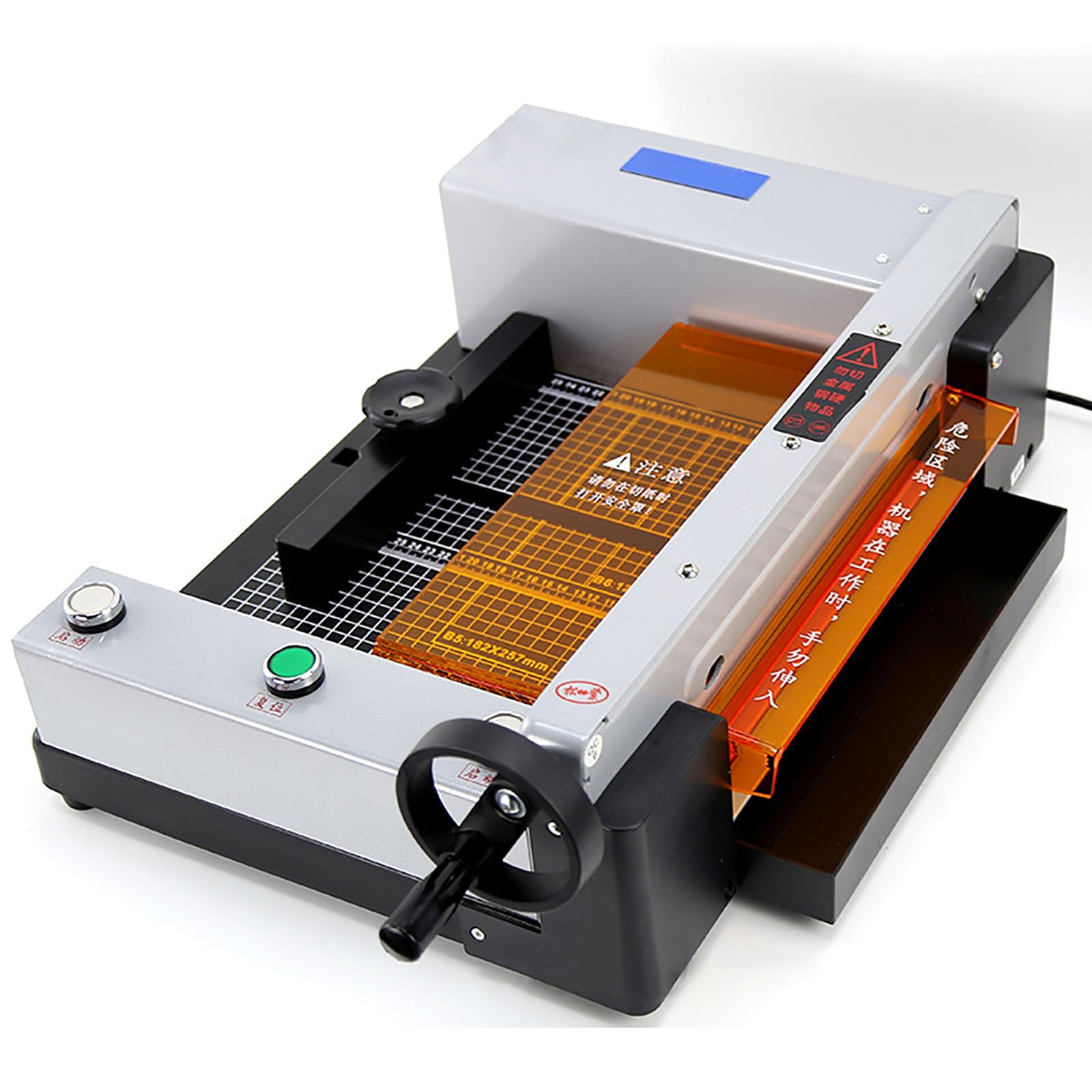 Taglierina Elettrica per Carta, Larghezza di Taglio 330mm, Spessore di Taglio 40 mm, Macchina da Tavolo per Tagliare la Carta con Controllo a Pulsante, per Carta per Ufficio, Scuola