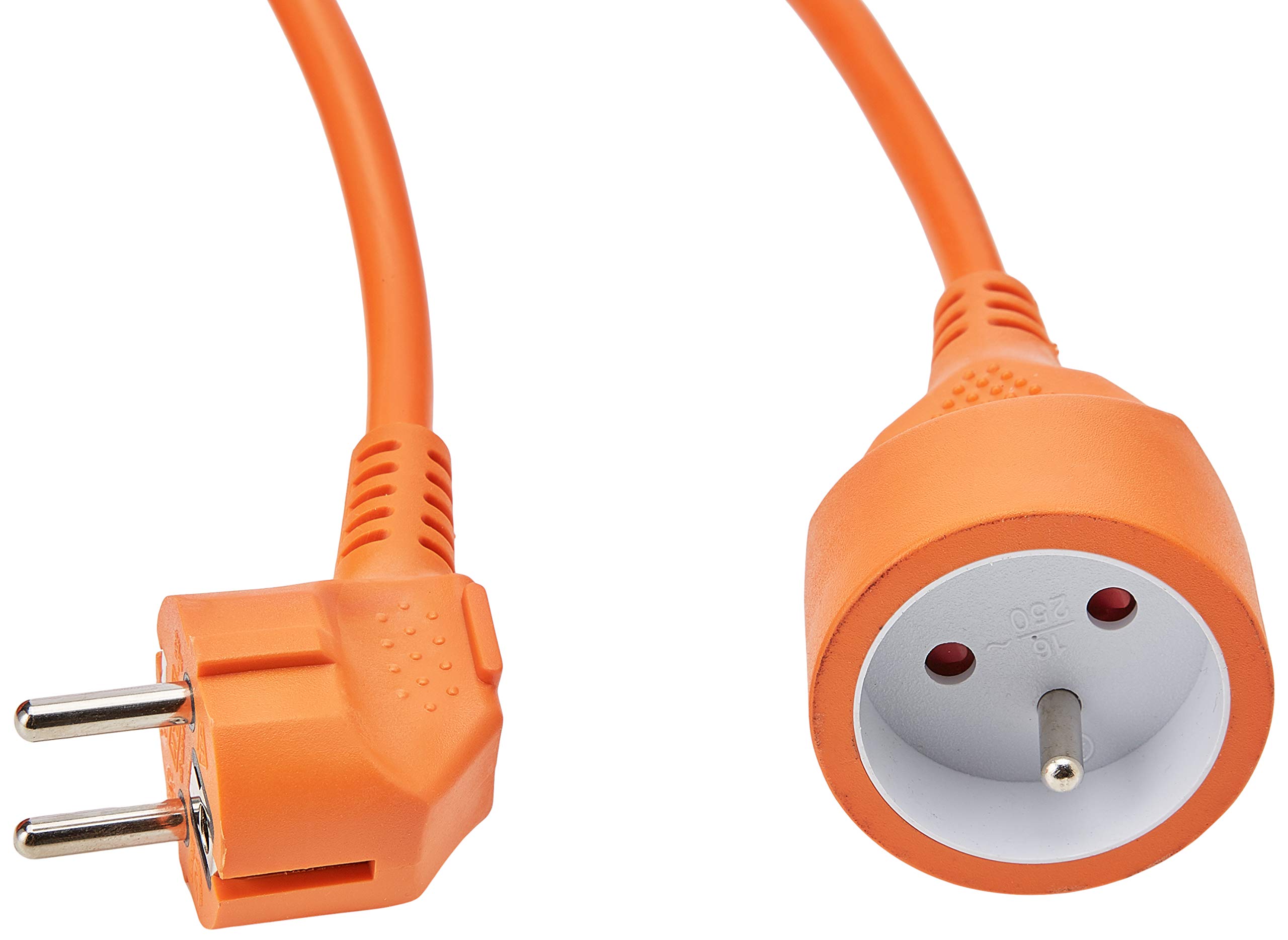 Electraline – PROLONGATEUR 20857048G ogród z pokrywą na zawiasach 16 A, kolor pomarańczowy