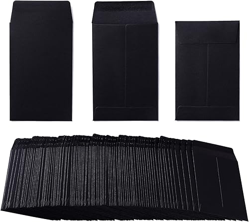 Paquete de 200 sobres de monedas pequeñas de papel kraft, sobres de semillas de papel de estraza para artículos pequeños, sellos de almacenamiento,