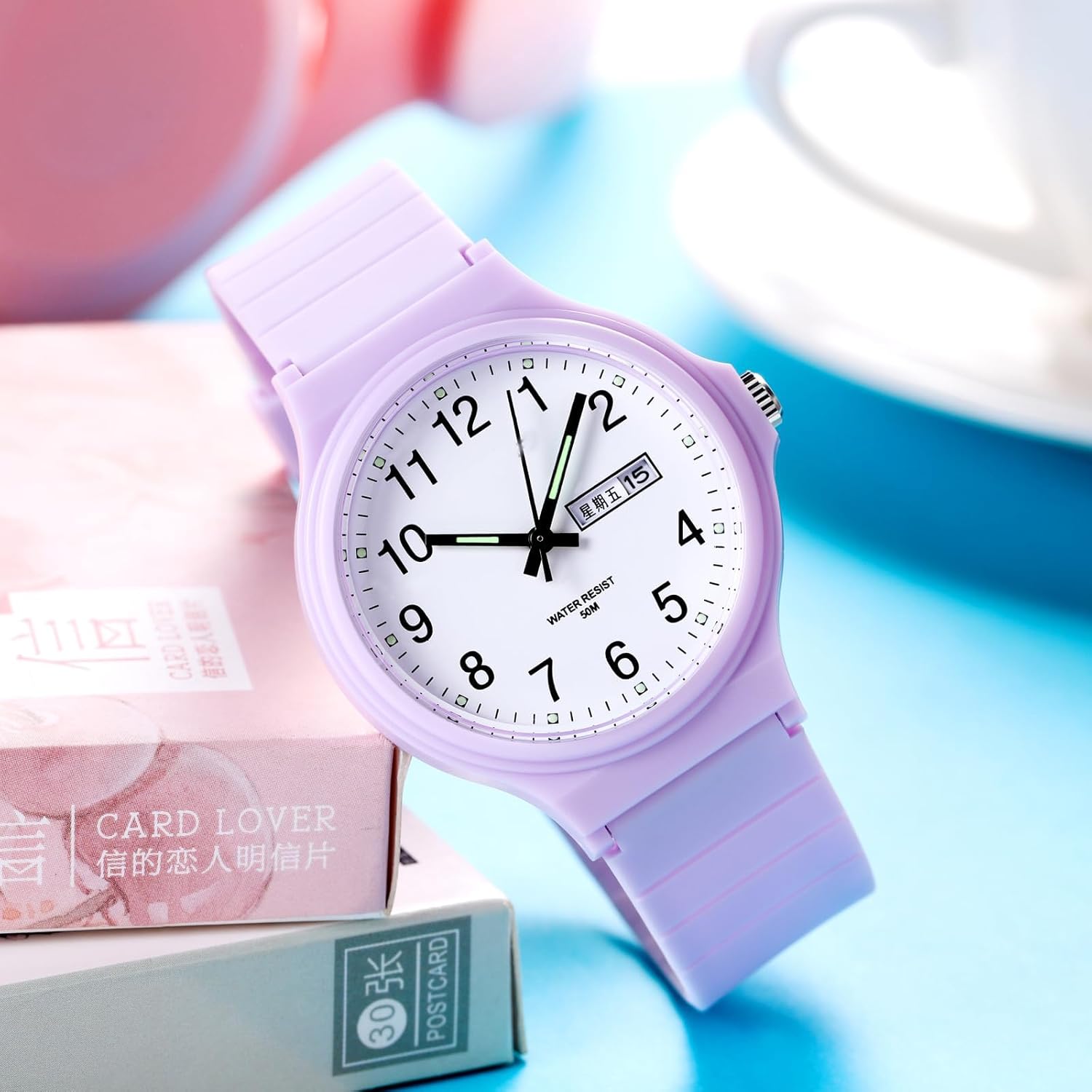 Waterproof Watches for Women White Ladies Female Easy to Read with Second Calendar Day Date Hand Analog Quartz Wrist Watch Luminous Colorful Simple Minimalist Design - Image 2