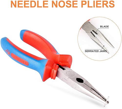 Miniatura 5 de WYNNsky Kit de herramientas de reparación de neumáticos de alta resistencia, kit de 54 tapones de neumáticos planos para motocicleta, ATV, Jeep,