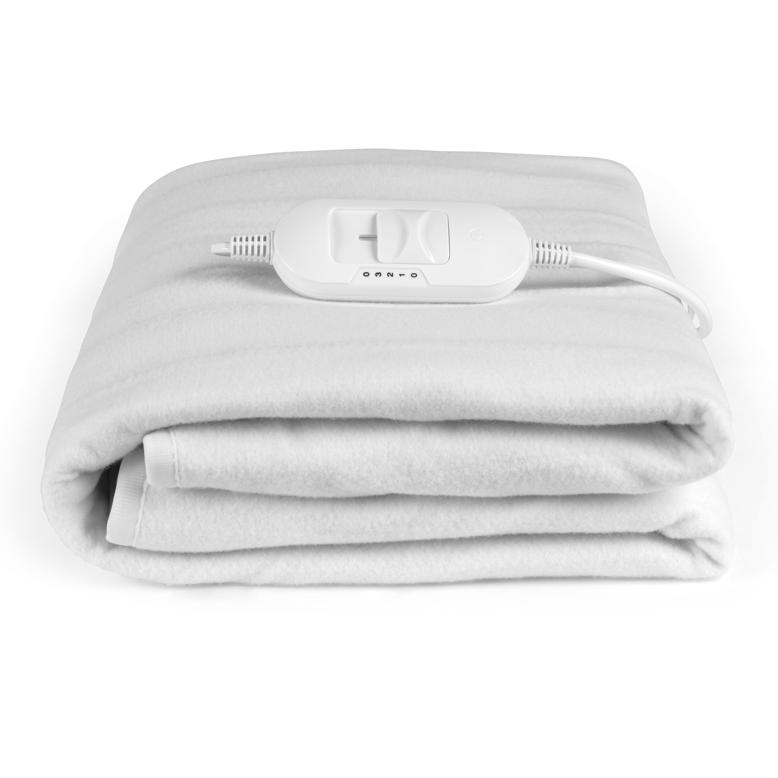 Kleeneze KL3753 Couverture chauffante - Couverture électrique pour lit Simple, Lavable en Machine, 3 réglages de Chaleur, témoin Lumineux, Tissu Doux, télécommande Amovible, Attache 35 W, 135 x 65 cm