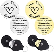 qingmeng Eine Kleine Umarmung, 2 Stück Pocket Hug Kleiner Glücksbringer, Gute Besserung Geschenke Mutmacher Geschenk Glücksbringer Prüfung für Lieblingsmensch Familie Frauen Patient Silber Gold