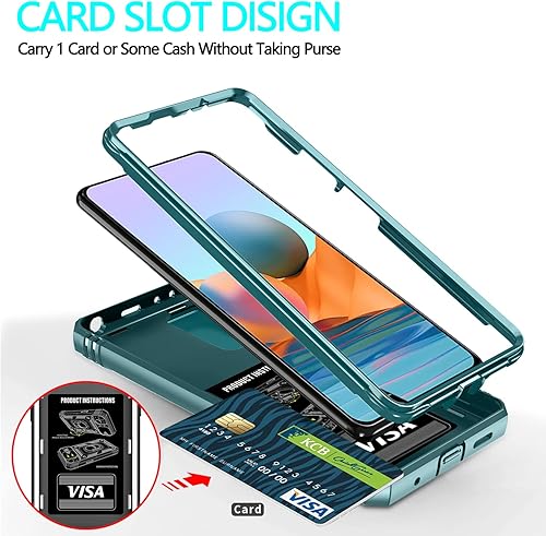 Miniatura 4 de Funda para Xiaomi Redmi Note 10 Pro, Redmi Note 10 Pro MAX con 3 protectores de pantalla de vidrio templado con soporte de anillo integrado +