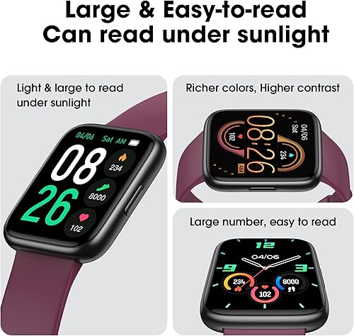 Miniatura 4 de Reloj podómetro, apto para personas mayores, no requiere aplicaciónteléfono, reloj de seguimiento de fitness impermeable con contador de pasos,