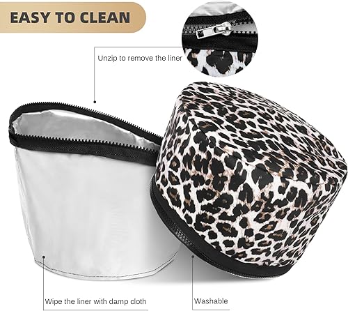 Miniatura 7 de Vaporizador de cabello natural para uso doméstico, gorra térmica para acondicionamiento profundo con 10 niveles que se calienta rápidamente, 3