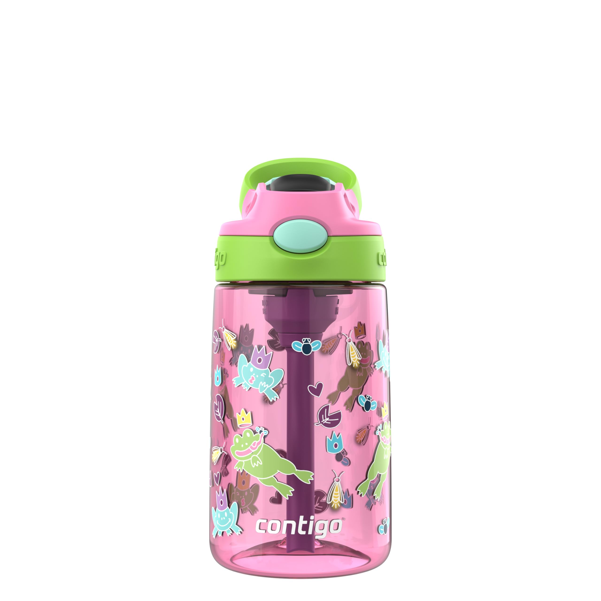 Contigo Kids Water Bottle with Redesigned AUTOSPOUT Straw, 14 oz