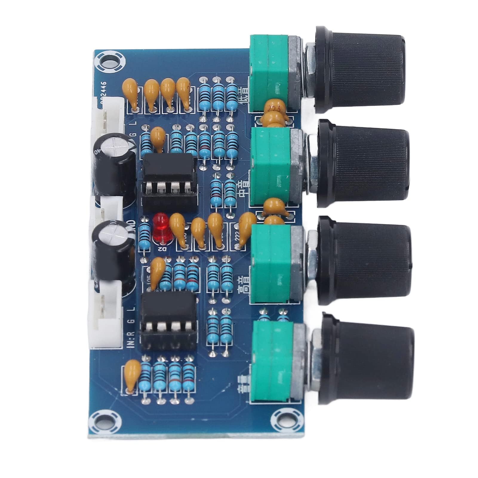 Modulo Preamplificatore DC 12V-24V a Doppio Canale Scheda Tono Amplificatore Digitale Audio