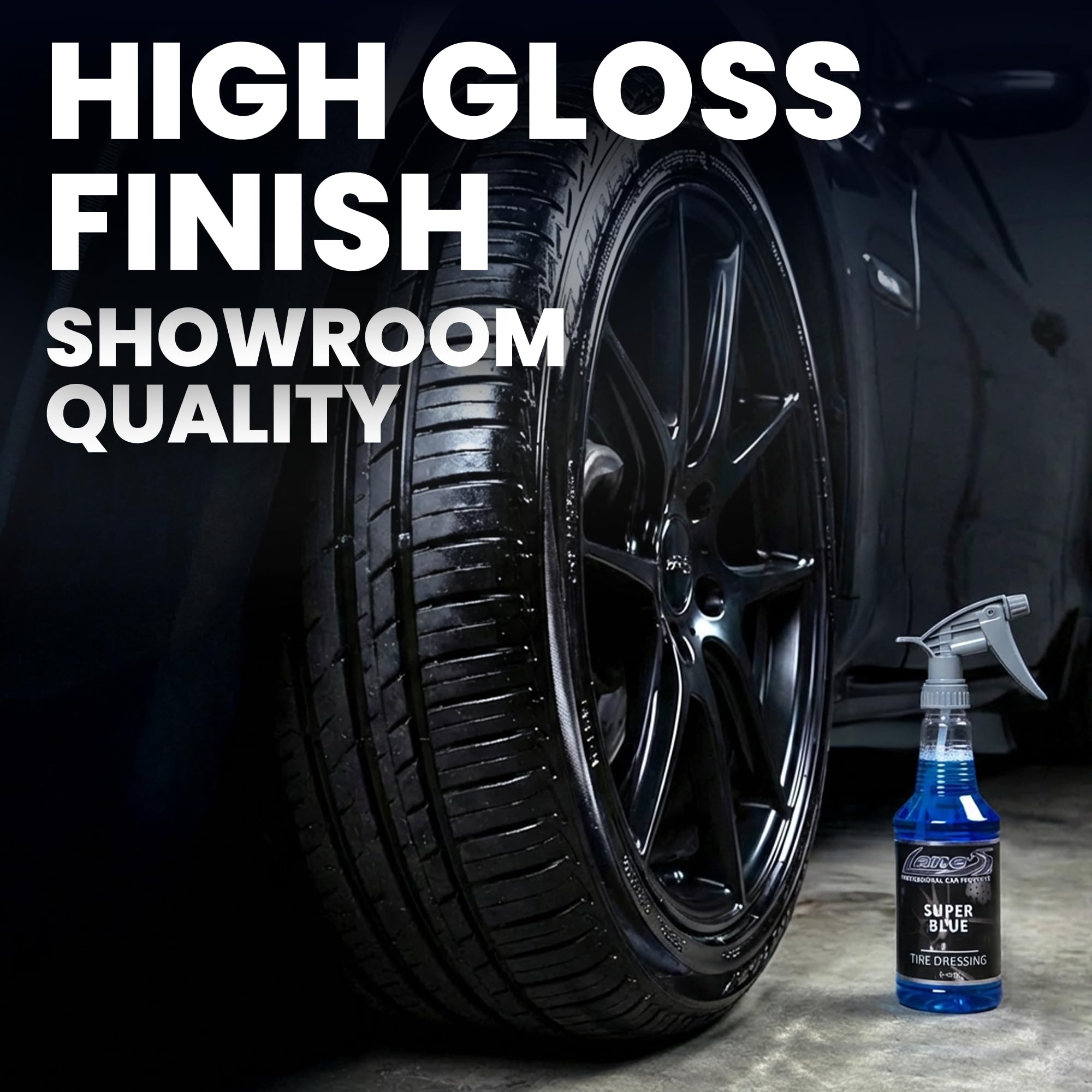 blue dressing tire shine Moon Shine