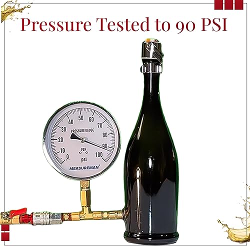 Miniatura 7 de Tapón de vino y tapón de champán todo en uno  Sello patentado, conserva las burbujas y el sabor para Prosecco, cava y vino  1 tapón de botella Evan