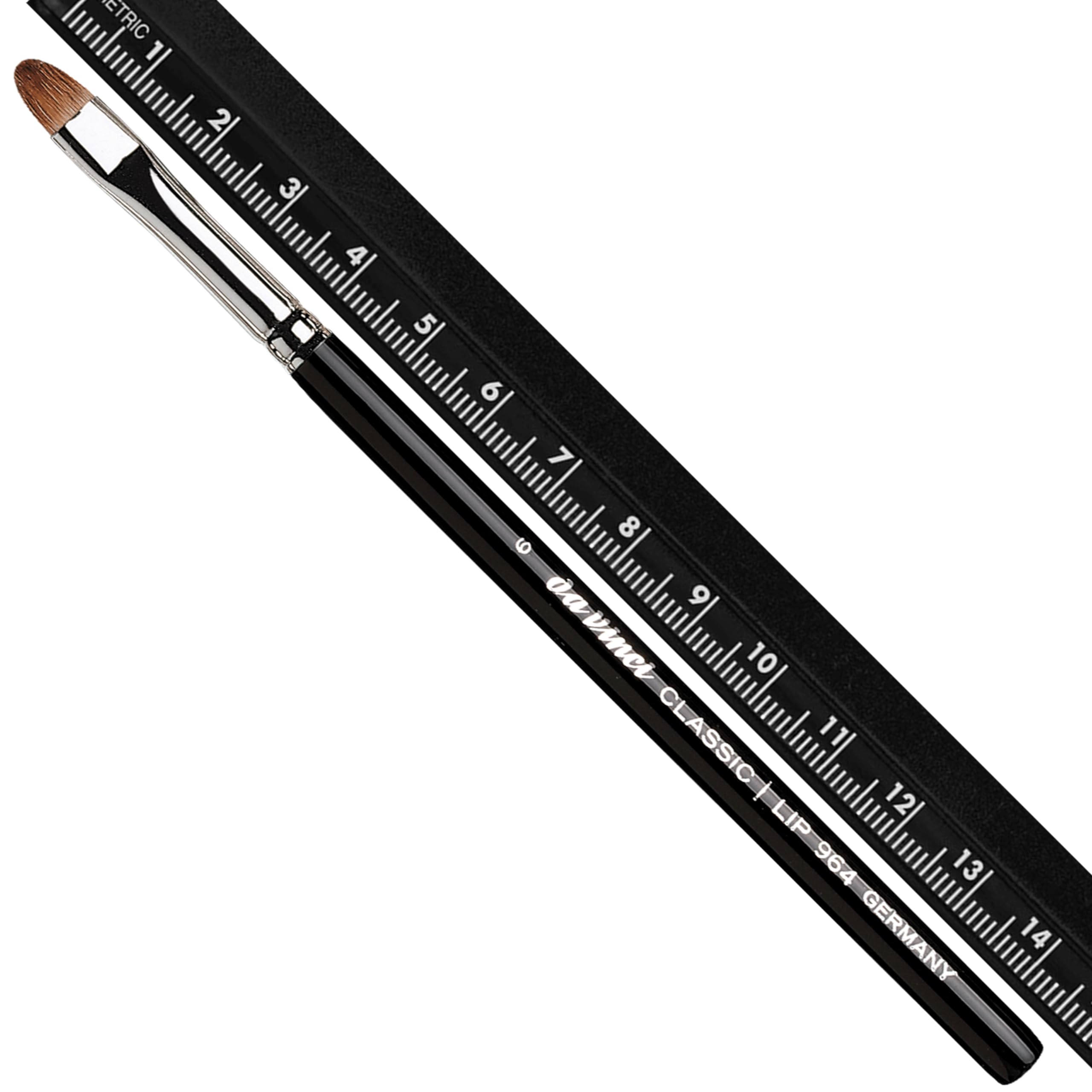 da Vinci Cosmetics Serisi 964 Klasik Dudak Fırçası, Oval Rus Kırmızı Samur, Boyut 6, 11.6 Gram