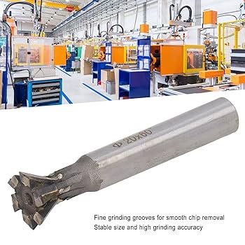 Amazon.co.jp: 60度超硬ダブテールカッター、20mm 6フルート金属