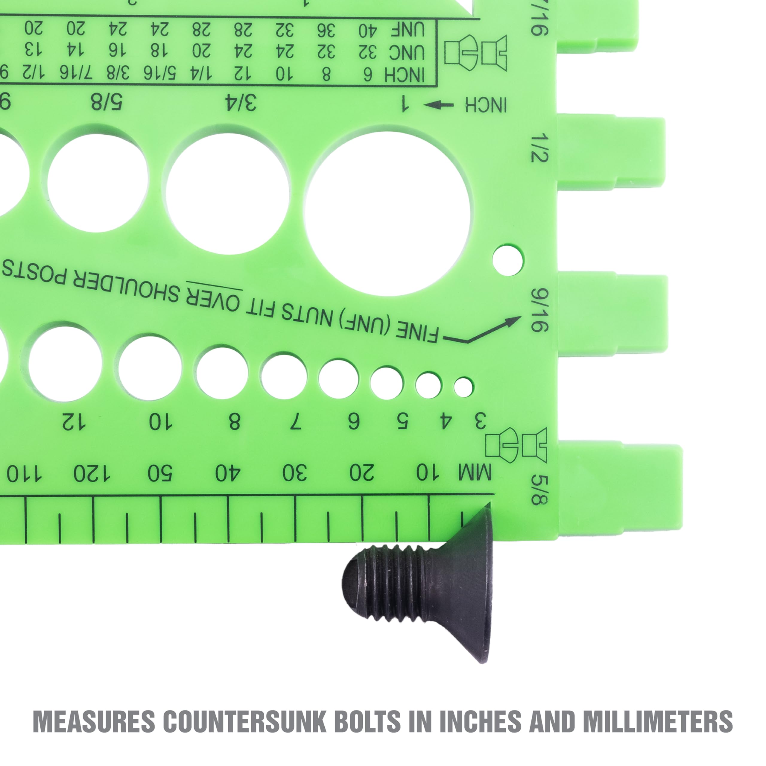 Snapklik.com : 26691 Nut And Bolt Thread Checker, Bolt Size Finder ...