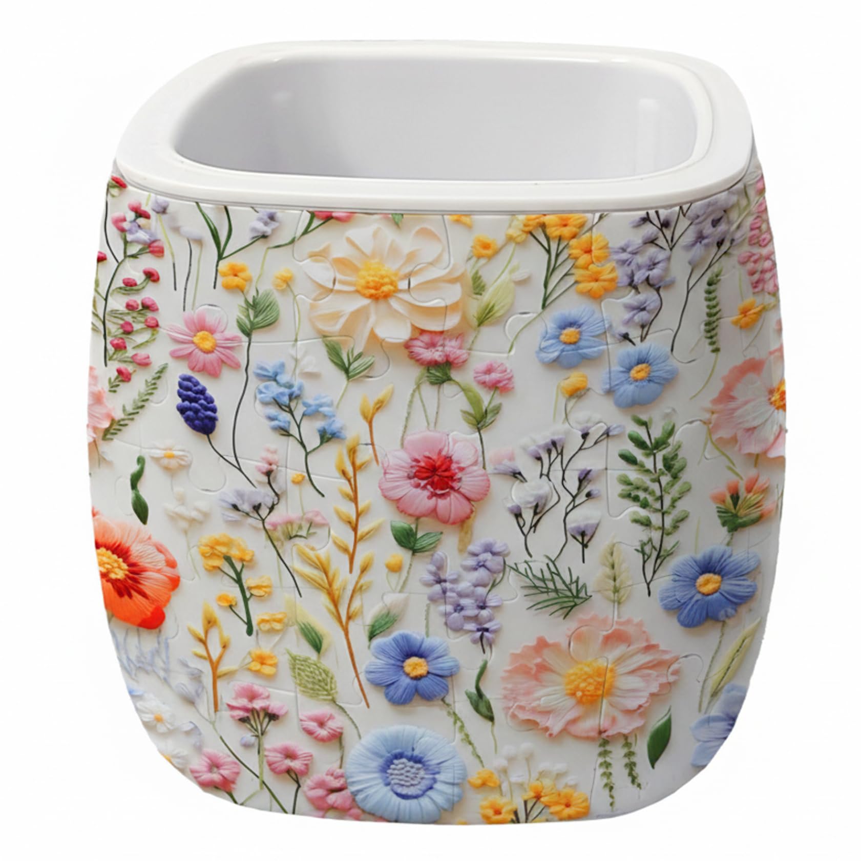 Vase puzzle 3D pour compositions florales et décoration de maison