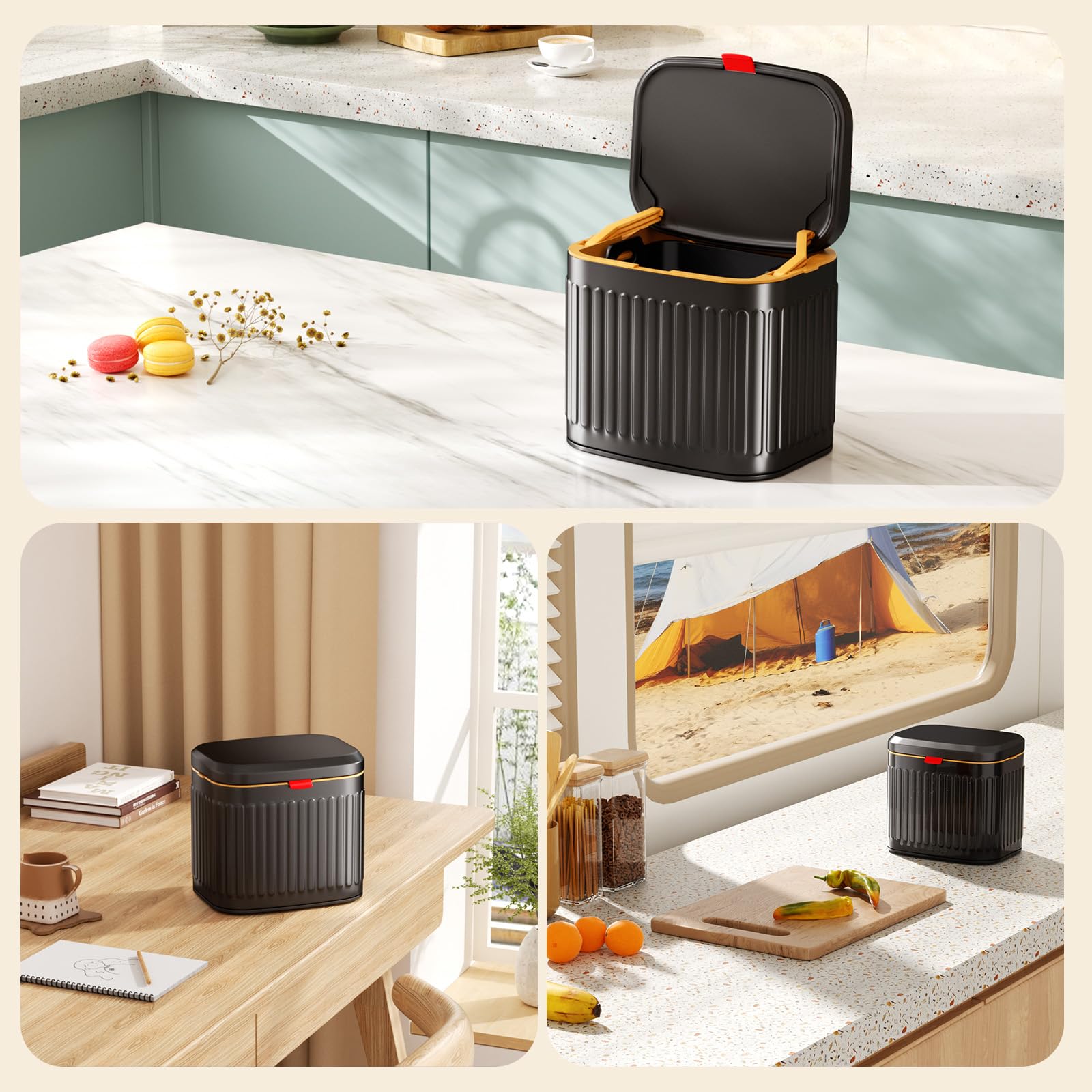 Bac À Compost De Cuisine Plan De Travail: Seau À Compost En Acier