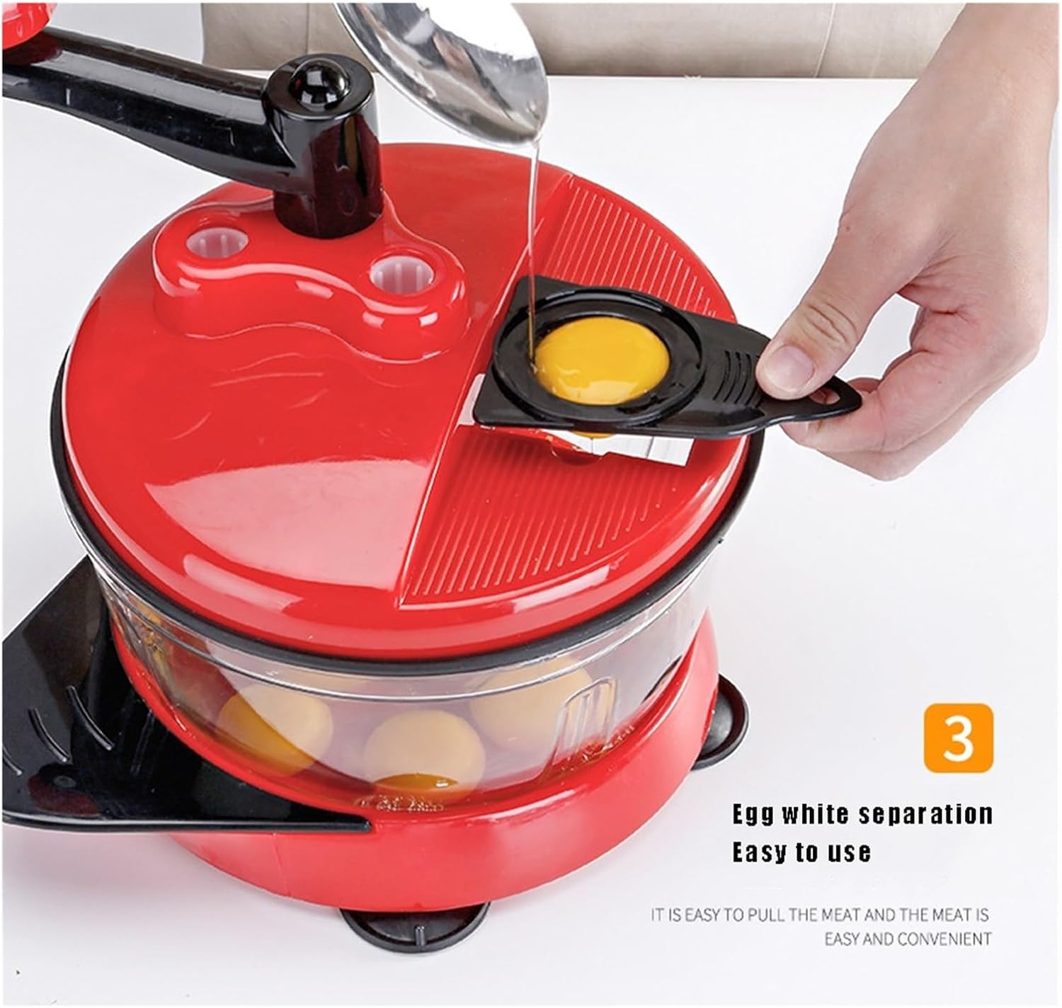 Manual Meat Grinder Dumpling Stuff Hand-Cranked Mixer Vegetable Fruit Chop Up Kitchen Tools