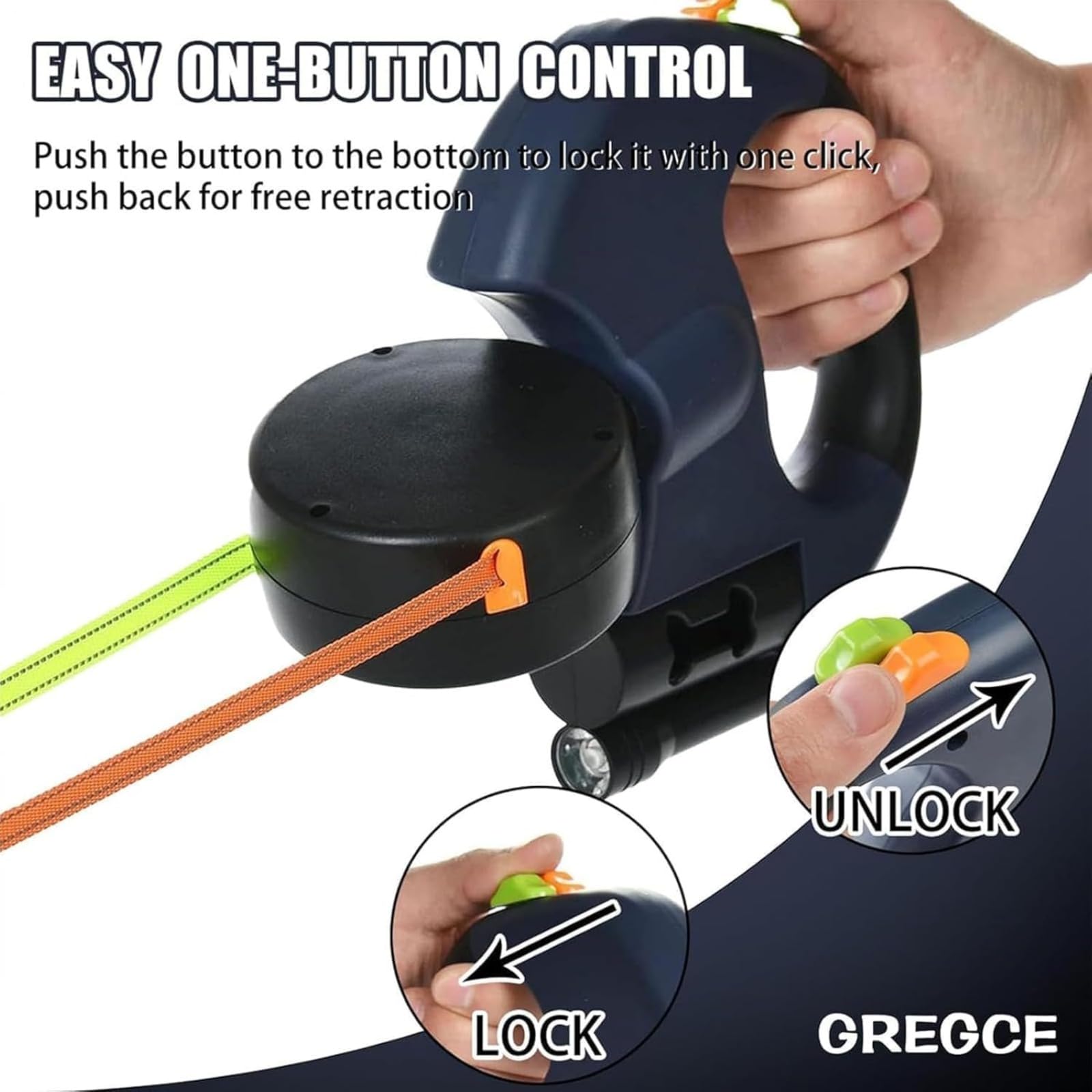 Laisse Double pour 2 Chiens, Laisse Double, Laisse Rétractable De 5 M Pet, À 360° en Enchevêtrement Câble De Sécurité Réfléchissant pour Promenades Nocturnes, Jogging Et Camping avec (Bleu)