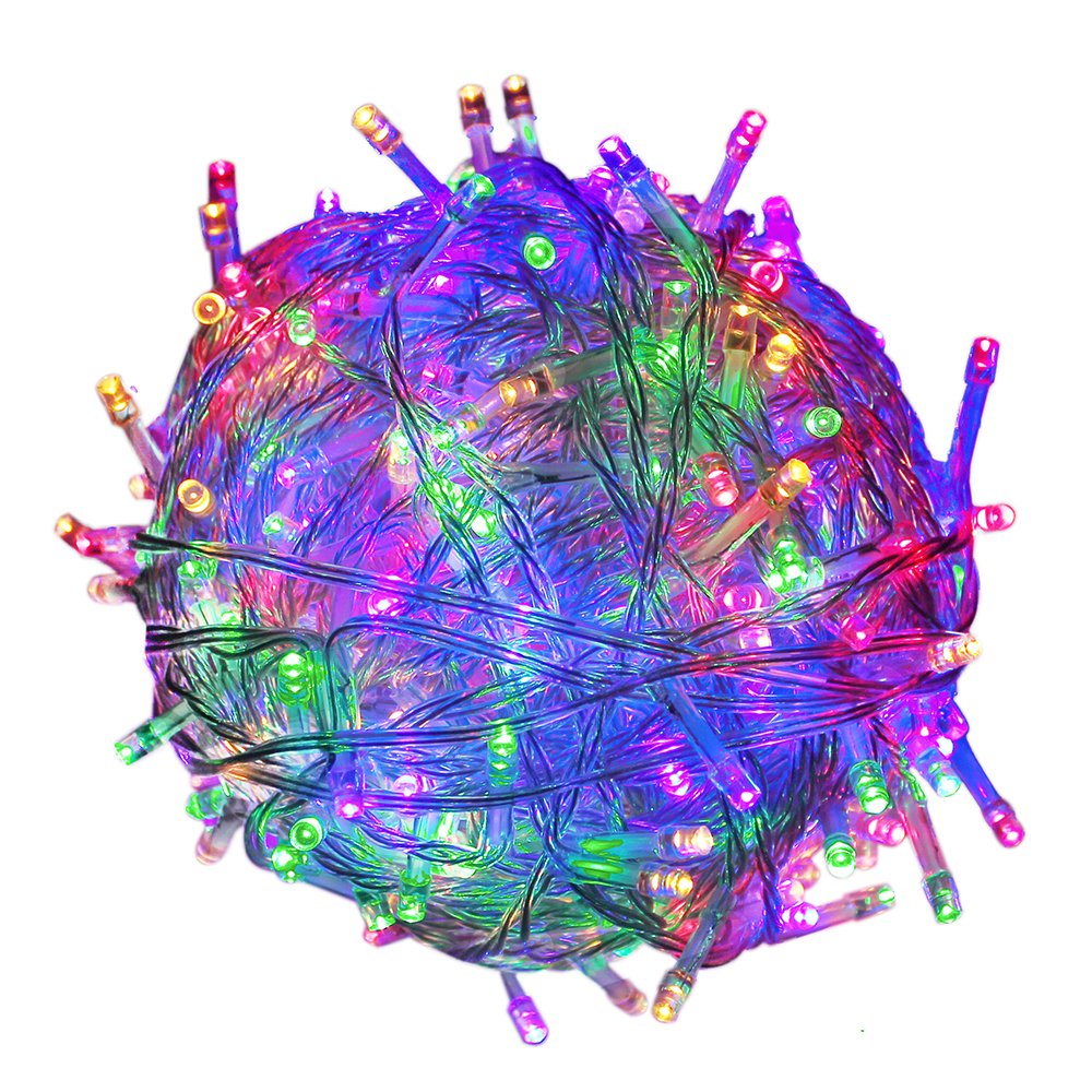 Amazon.co.jp: RPGT 200 LEDs 4色ミックスカラー22メートル透明ワイヤ