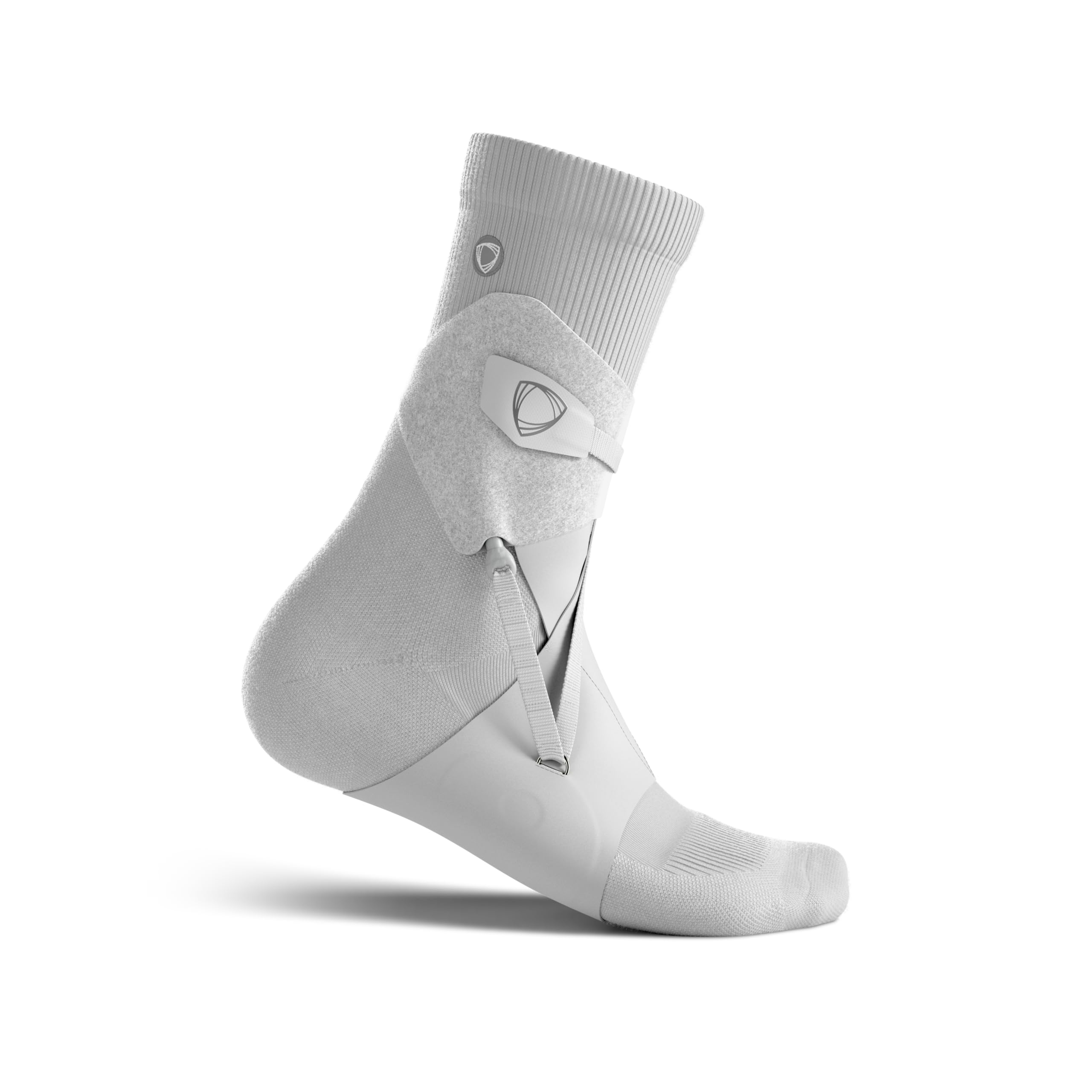BETTERGUARDS Lite – Tobillera ligera unisex, soporte estable y cómodo, transpirable y sin compresión, ideal para deporte (L, Blanco - Izquireda)