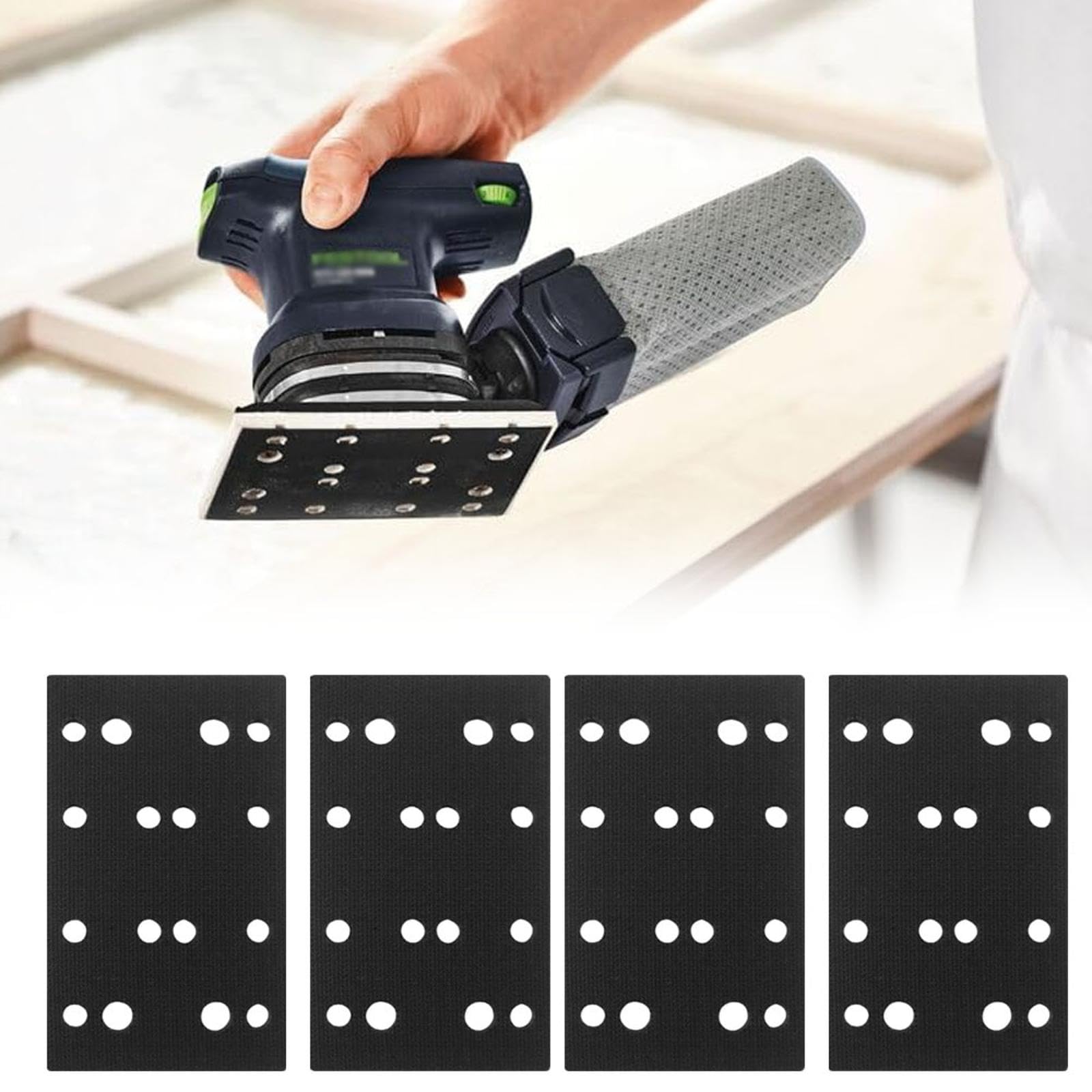 4 almohadillas de espuma para lijadora compatible con lijadoras Festool RTS 400, RS 400, RTSC 400