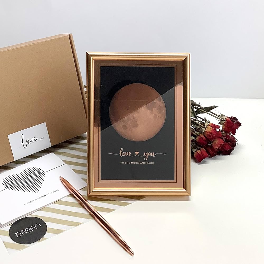 Amazon.com: I Love You to the Moon and Back - Bronze Moon