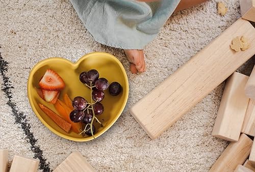 Miniatura 3 de Spoondrift Placa de corazón de succión de silicona de grado alimenticio 100%  Para bebés y niños pequeños, sin BPA, apto para lavavajillas y